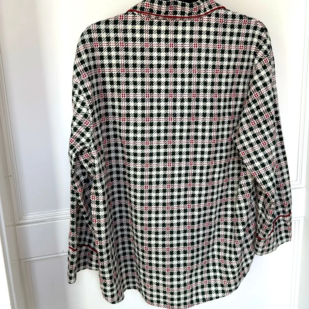 THE GREAT. SLEEP SET The Plaid Pajama Top and Pajama Bottoms Pants Winter Pine 1 - Picture 13 of 16